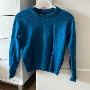 JCrew 100% Wool Blue Sweater